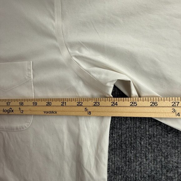 Brooks Brothers 16.5 33 Regent Fit Non Iron Stretch White Long Sleeve Button Up - Picture 10 of 16